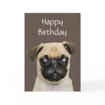 Gracioso, cumpleaños Feliz Humor de Perro Pug