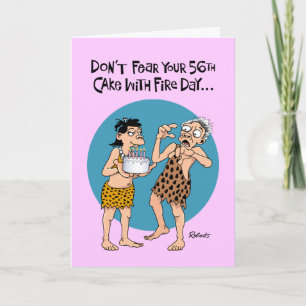 Tarjeta Gracioso cumpleaños número 56