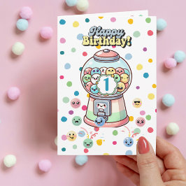 Tarjeta Gracioso Cute Whimsical Gumball, Personalizado Pri