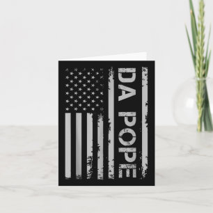 Tarjeta Gracioso Da Pope Humor católico Vintage America Fl