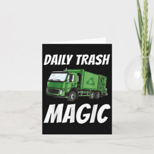 Tarjeta Gracioso Daily Trash Magic Quote Costume Trucos de