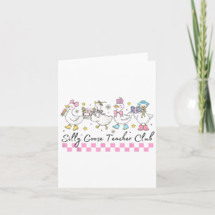 Tarjeta Gracioso De Vuelta Al Colegio De Maestros Silly Go