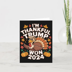 Tarjeta Gracioso Día de Gracias de Trump Gracias Trump Gan