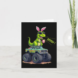 Tarjeta Gracioso Dinosaurio de Pascua Bruh - Caza de Huevo