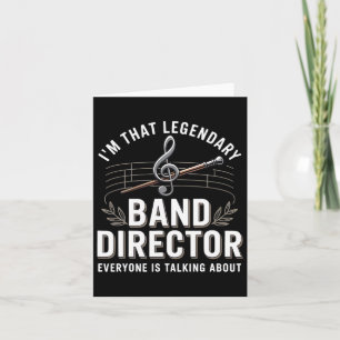 Tarjeta Gracioso director de banda y profesor de música de