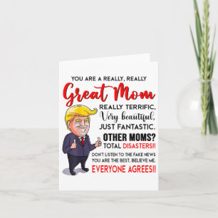 Tarjeta Gracioso Donald Trump Eres Una Madre Realmente Gen
