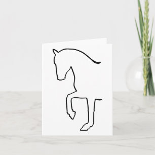 Tarjeta Gracioso Dressage Equestrian Horse Rider Regalo Pa