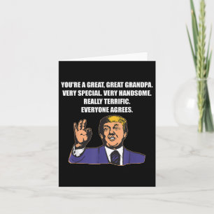 Tarjeta Gracioso el mejor abuelo de Trump que todos estén