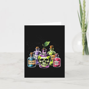 Tarjeta Gracioso Elige Tu Veneno Apple Halloween Gothic Pr