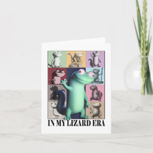 Tarjeta Gracioso En Mi Era Lizard Meme Animal Mujeres Homb