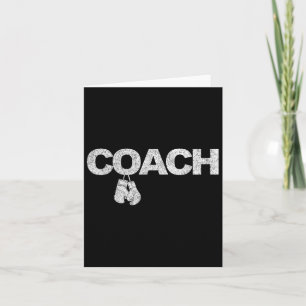 Tarjeta Gracioso entrenador de boxeo Retro 1
