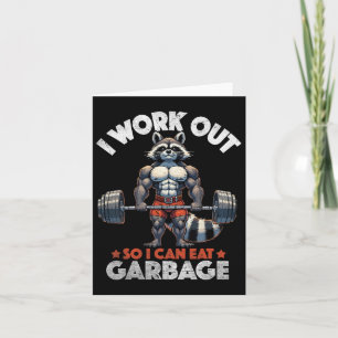 Tarjeta Gracioso entrenamiento de gimnasia muscular de pes