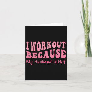 Tarjeta Gracioso entrenamiento Gym Cita Guay Wife Fitness