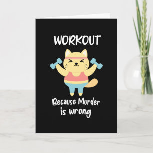 Tarjeta Gracioso entrenamiento Gym Muder Gym Fitness es un