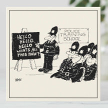 Gracioso entrenamiento policial en un Personalizad