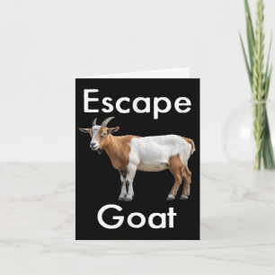 Tarjeta Gracioso escape Cabra chivo expiatorio animal Huda