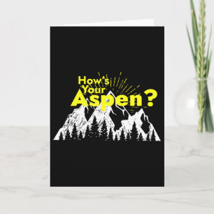 Tarjeta Gracioso esquí de Aspen Colorado Esquí Cómo es tu