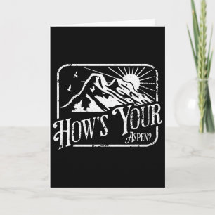 Tarjeta Gracioso esquiar en Aspen Colorado Cómo es tu Aspe