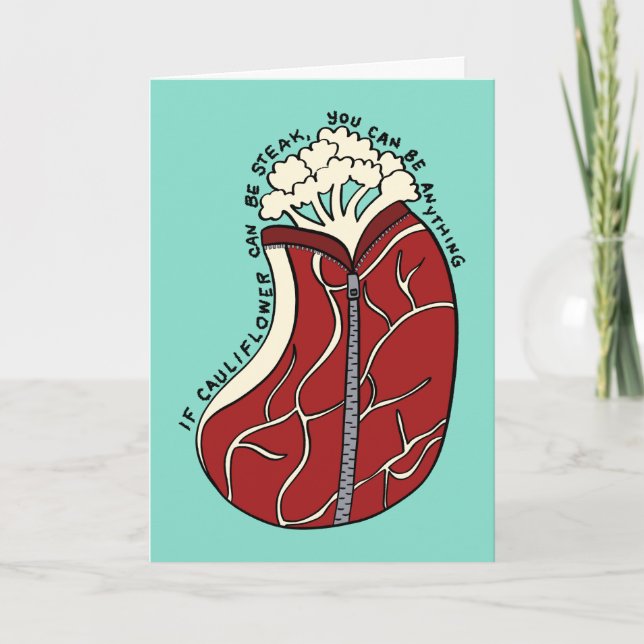 Tarjeta Gracioso estímulo al filete de Cauliflower (Anverso)