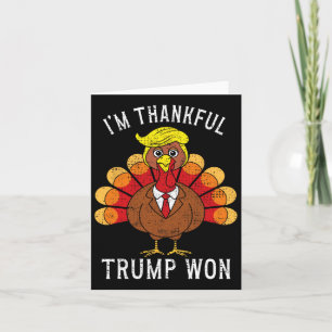 Tarjeta Gracioso estoy agradecido de que Trump haya ganado