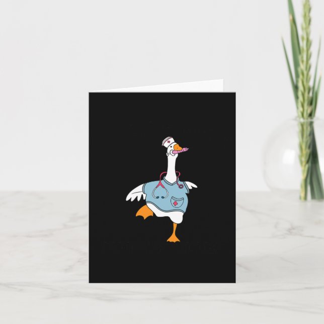 Tarjeta Gracioso estudiante de enfermería de la Escuela de (Anverso)