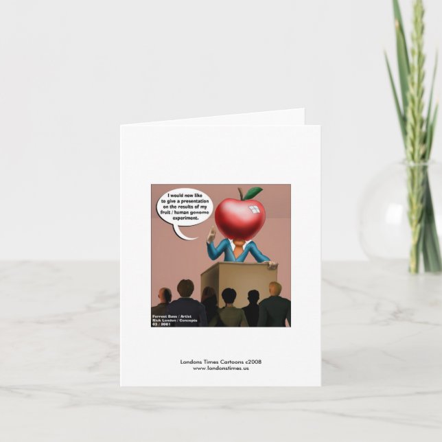 Tarjeta Gracioso Experimento Genómico Notecards (Anverso)