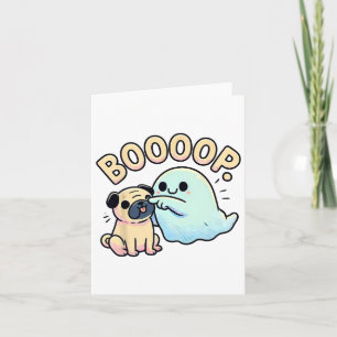 Tarjeta Gracioso fantasma de Halloween Boop tonterías de p
