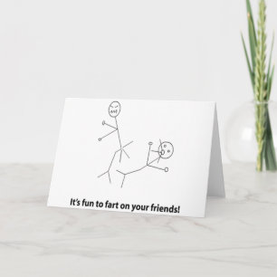 Tarjeta Gracioso Fart En Los Amigos