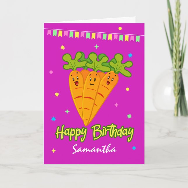 Tarjeta Gracioso, Feliz Cumpleaños, (Anverso)