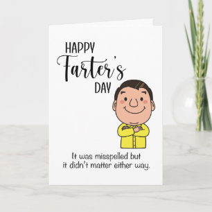 Tarjeta Gracioso Feliz Día del Farter Humor Día del Padre