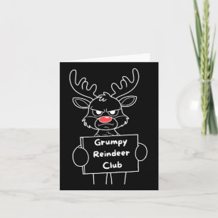 Tarjeta Gracioso Feliz Navidad Mpy Reindeer Club Festejo