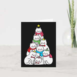 Tarjeta Gracioso Feliz Navidad Navidad Árbol festividad pa