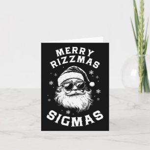 Tarjeta Gracioso Feliz Rizzmas Sigmas Escuela de Adolescen