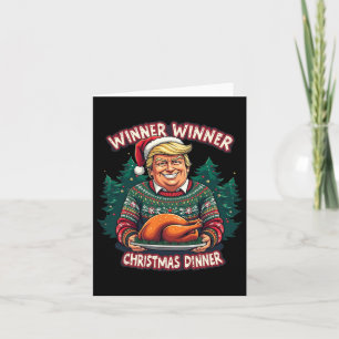 Tarjeta Gracioso ganador de Humor para Navidades Trump Chr