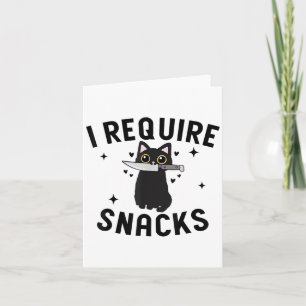 Tarjeta Gracioso Gato Negro, Reto Aperitivos