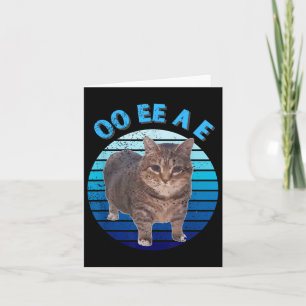 Tarjeta Gracioso Gato Oi Oi Uiaa En El Oiia