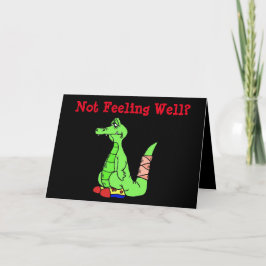 Tarjeta Gracioso Get Well Card con lagarto