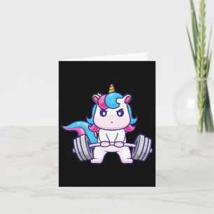 Tarjeta Gracioso Gimnasio Camisetas Muerte Unicornio - gim