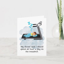 Tarjeta Gracioso gimnasio de cumpleaños