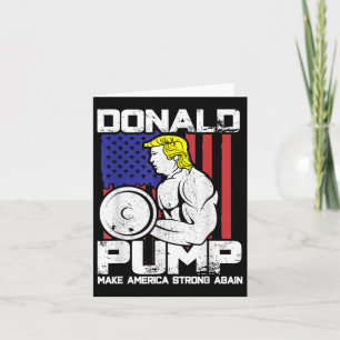 Tarjeta Gracioso gimnasio de Levantamiento de Peso Donald 