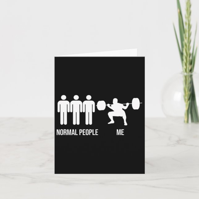 Tarjeta Gracioso Gimnasio Fitness Bodybuilding Sports Weib (Anverso)