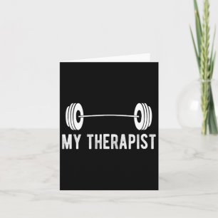 Tarjeta Gracioso Gimnasio Peso Gimnasio Mi Terapia