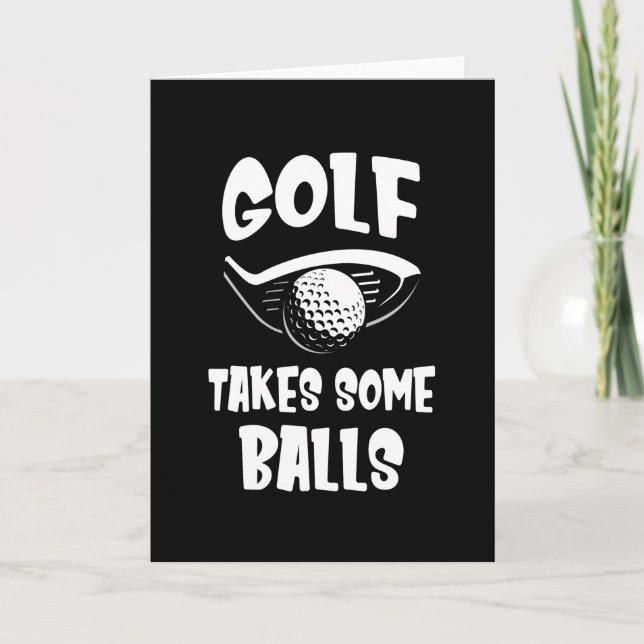 Tarjeta Gracioso golf (Anverso)