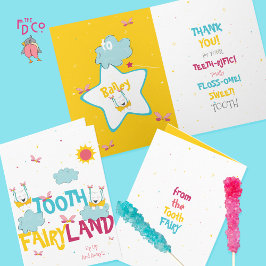 Tarjeta Gracioso Happy Sunshine Sparkly Tooth Fairy Gracia