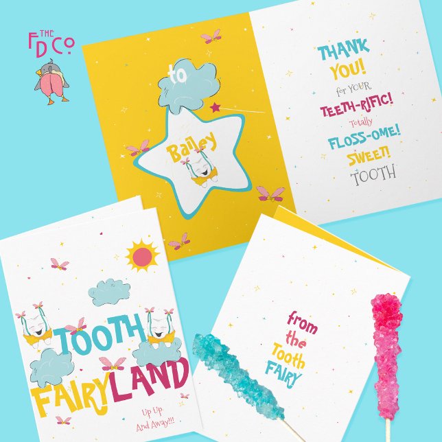 Tarjeta Gracioso Happy Sunshine Sparkly Tooth Fairy Gracia (Subido por el creador)