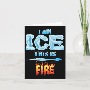 Tarjeta Gracioso Hielo Y Disfraces De Incendios Familia Ha