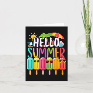 Tarjeta Gracioso Hola verano vacaciones Popsicle Hielo Lol