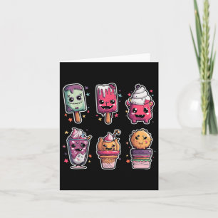 Tarjeta Gracioso Horror Horror Halloween Helado Tod Verano