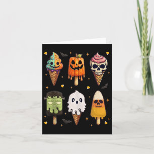 Tarjeta Gracioso Horror verano Popsicle Halloween Helado C
