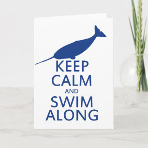 Tarjeta Gracioso humor de narwhal